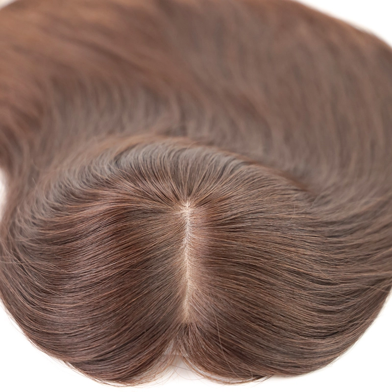 color 4 silk hair topper Jewish sheitel natural color wholesale YR009